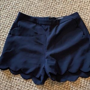 Navy boutique shorts